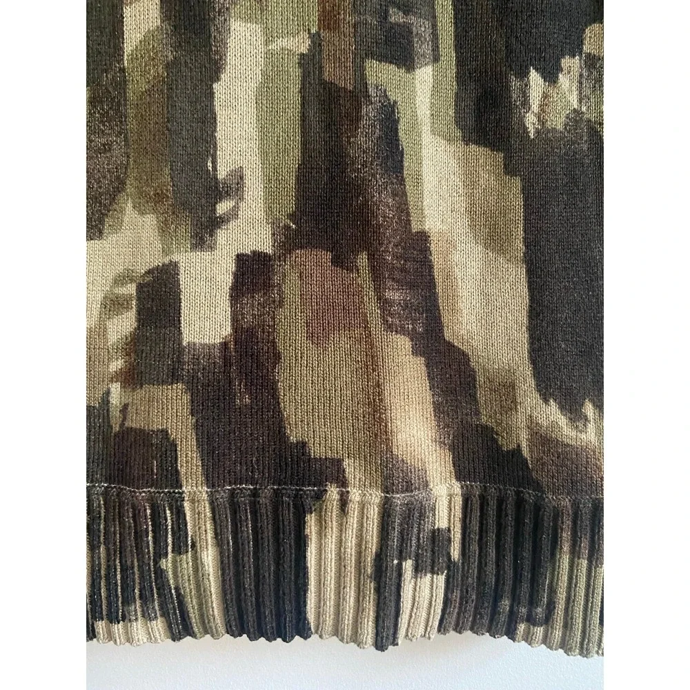 Wearable Art! Nie + Zoe Abstract Cowl Neck Sweater size M - Picture 9 of 9